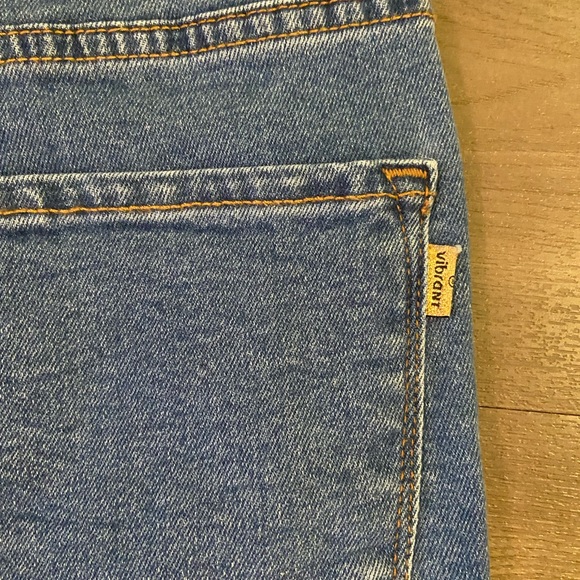 NWT Vibrant M. I. U. Slasher Boyfriend high rise jeans sz 5 - Picture 5 of 6